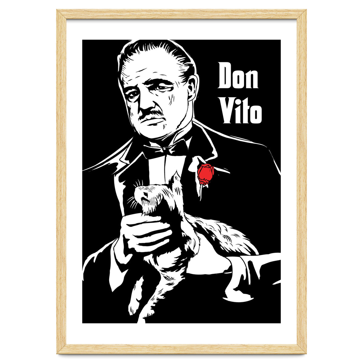Don Vito The Godfather movie poster
