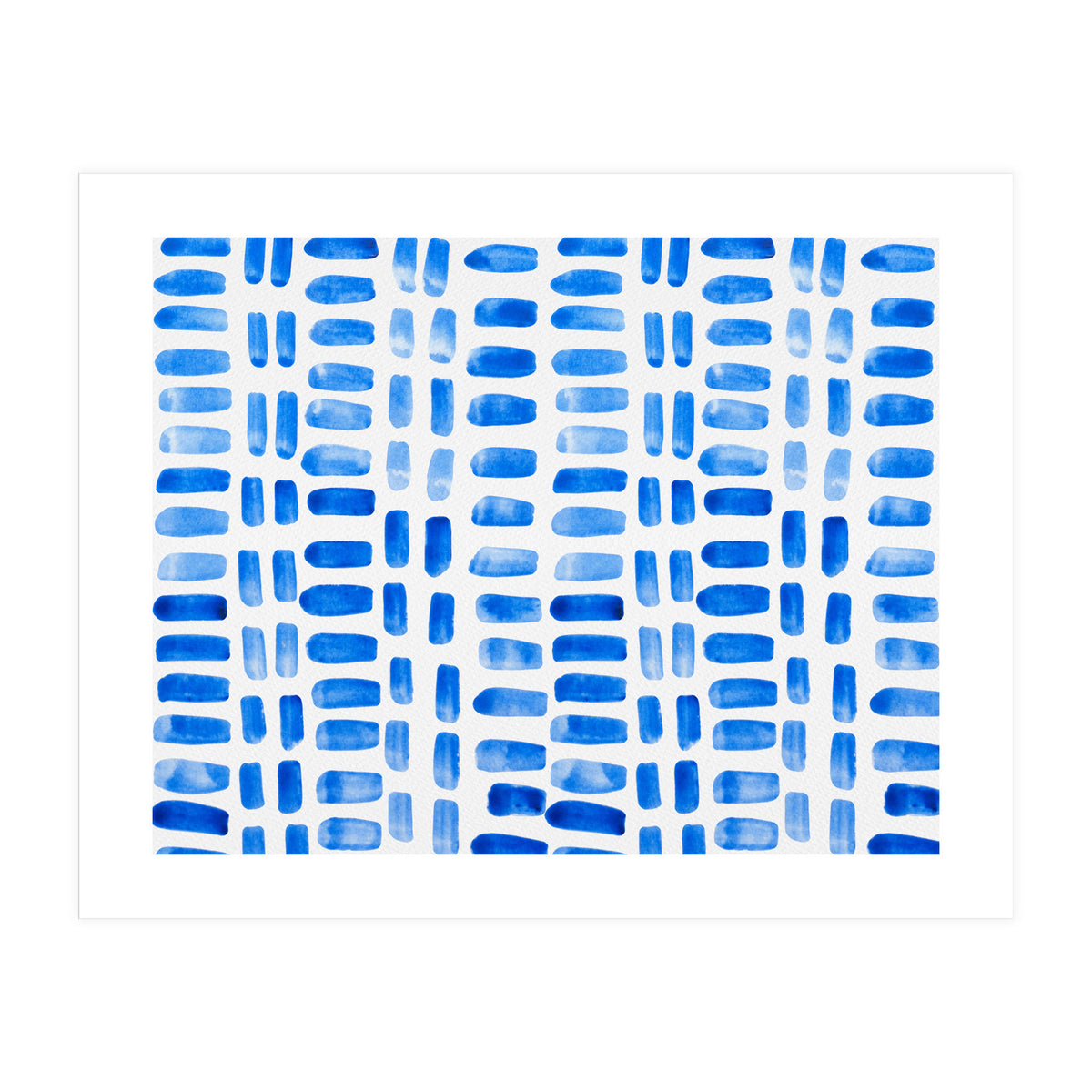 Blue abstract rectangles (Print Only)