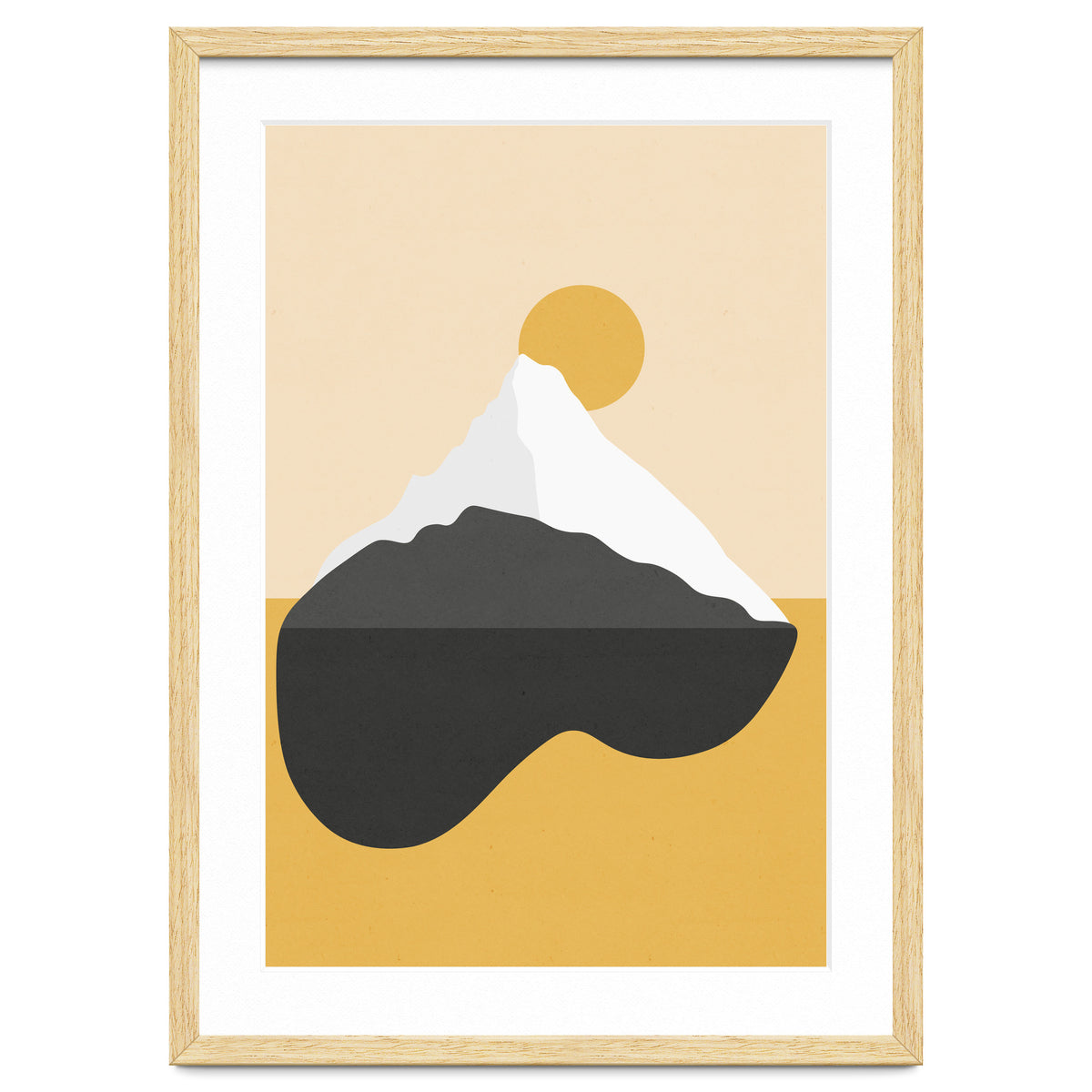 Abstract Mountain - Golden Desert