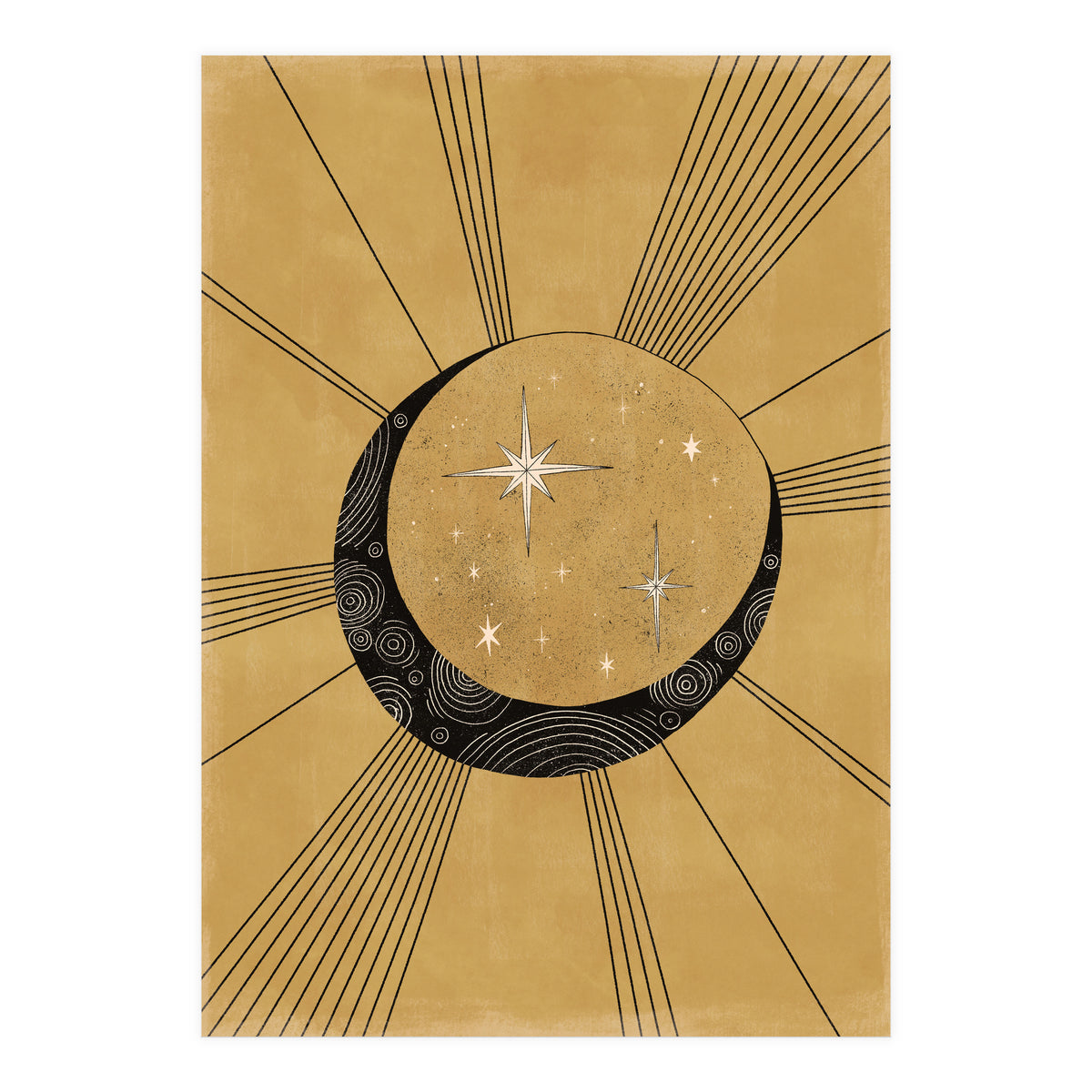 Moon With Runes (Print Only)