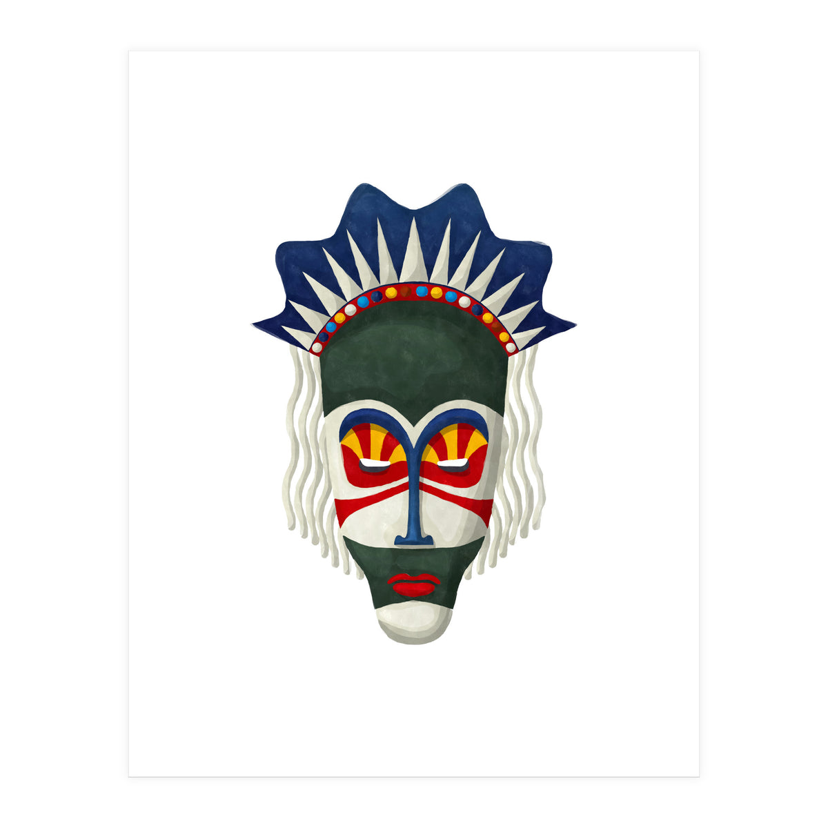 Tribal Mask 14 (Print Only)