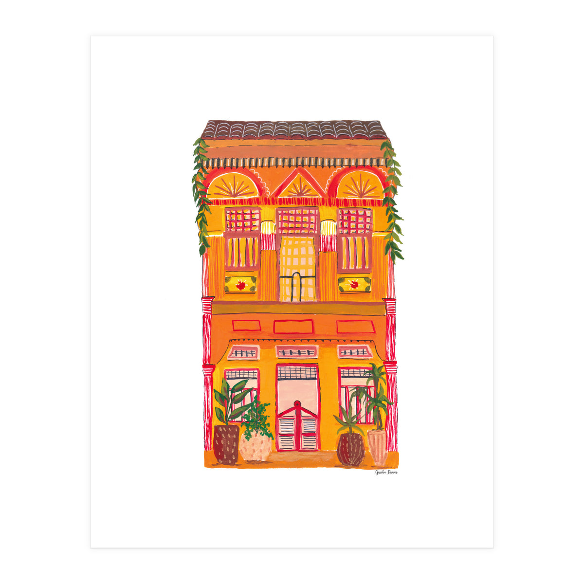 Orange House A4 (Print Only)
