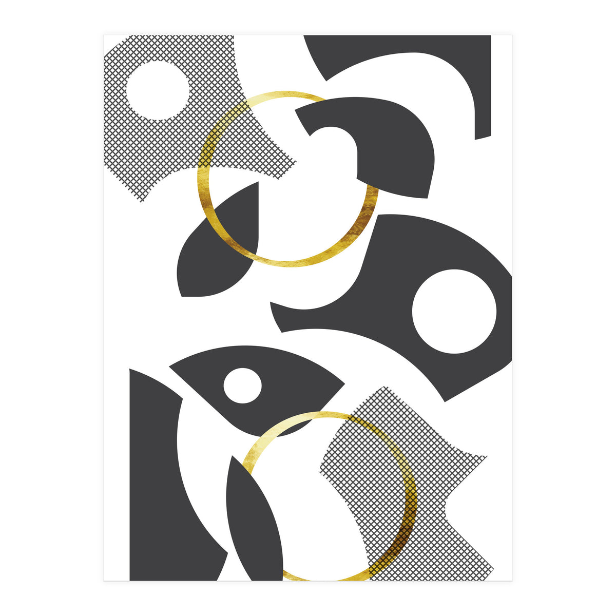 Cut Out Abstract No. 1 | gold (Print Only)