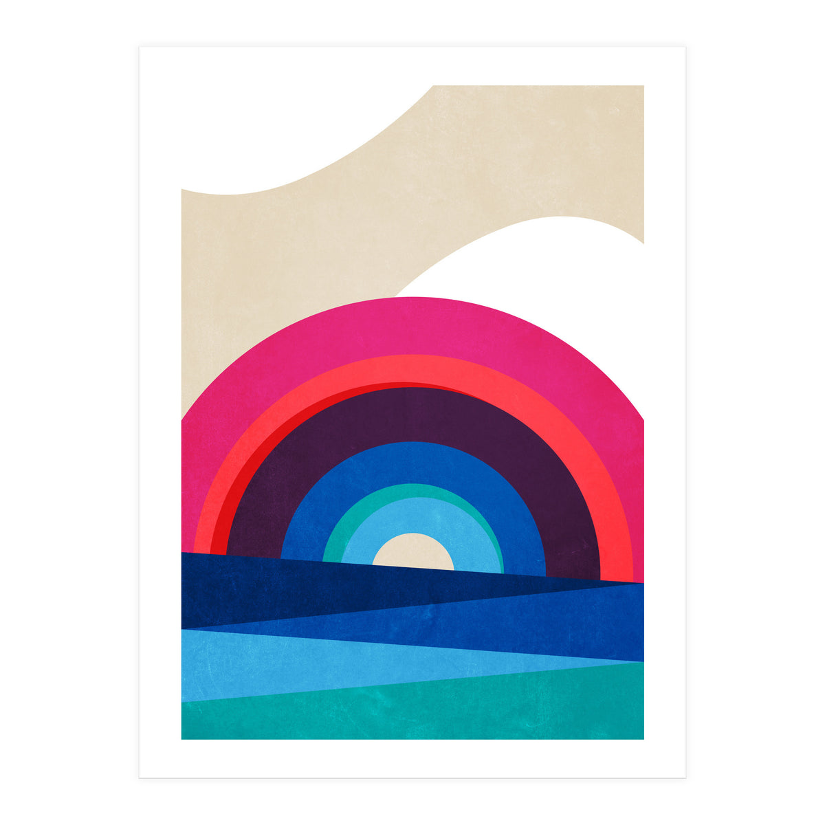 Rainbow and Sea (Print Only)