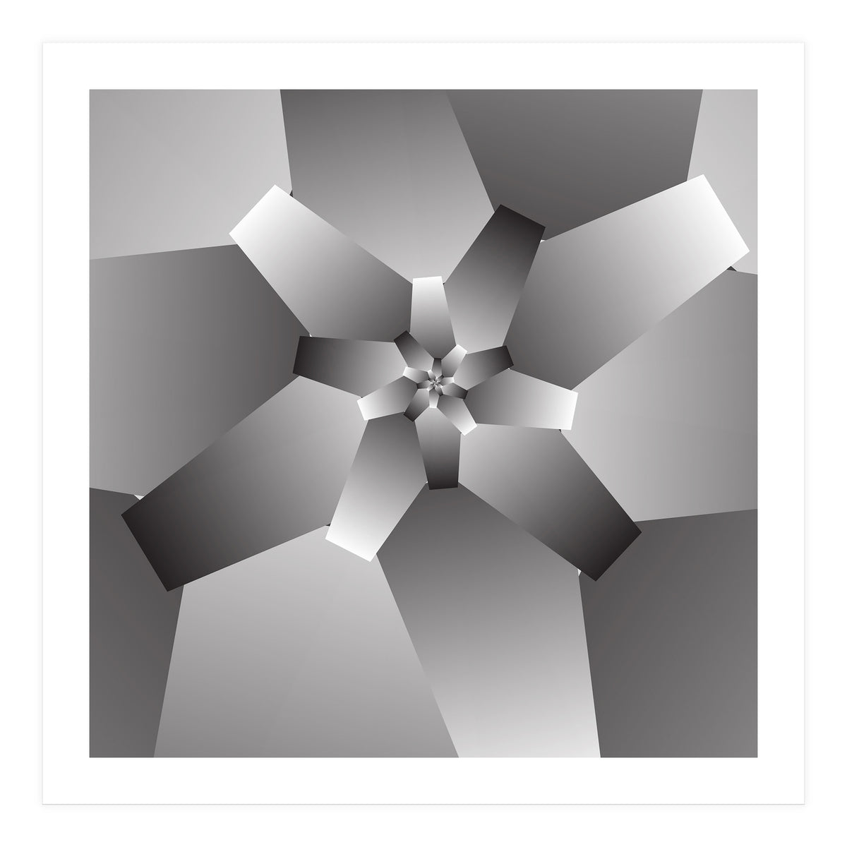 Monochrome Flower  (Print Only)