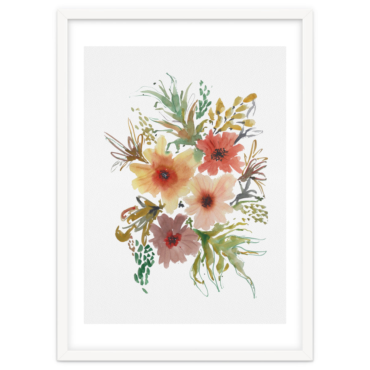 Watercolor blooms