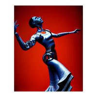 Robot Cyborg passionately dancing Flamenco (Print Only)