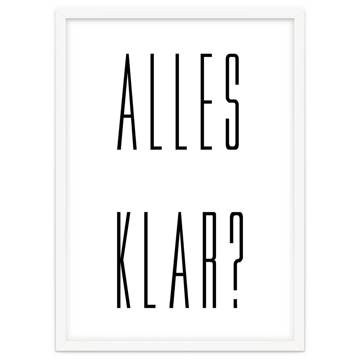 Alles Klar - German vocabulary!