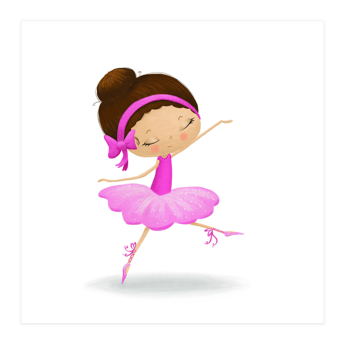 Adorable Ballerina Nursery Print (Print Only)