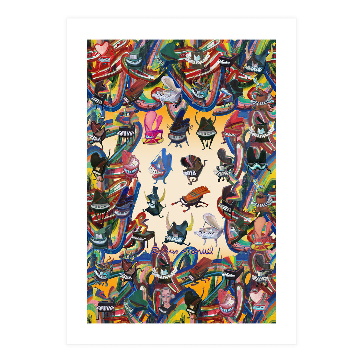 Pianos And Graffitis 2 (Print Only)