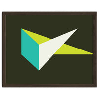 Geometric Shapes No. 67 - turquoise & lime