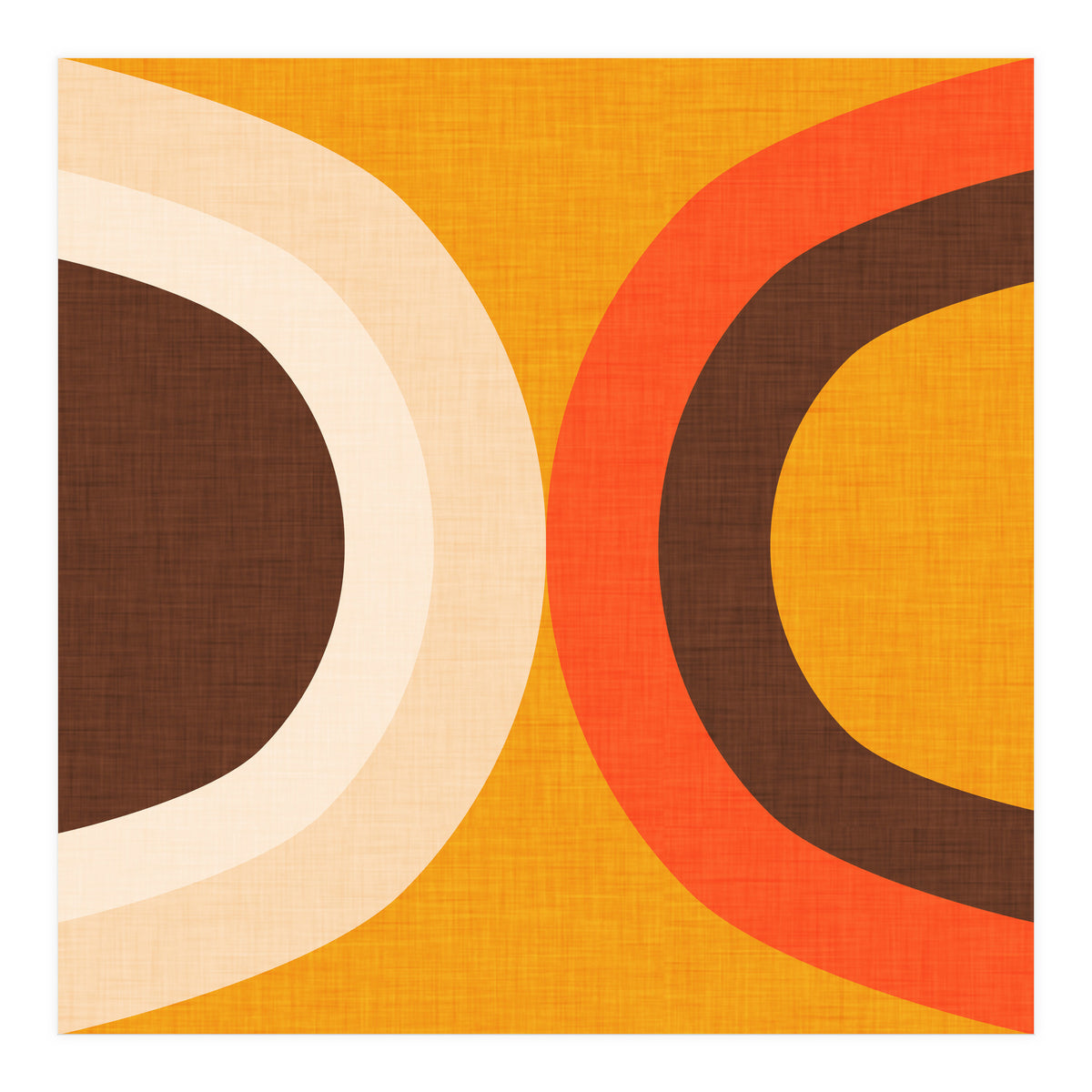 Classic Mid Mod Dot Yellow  (Print Only)