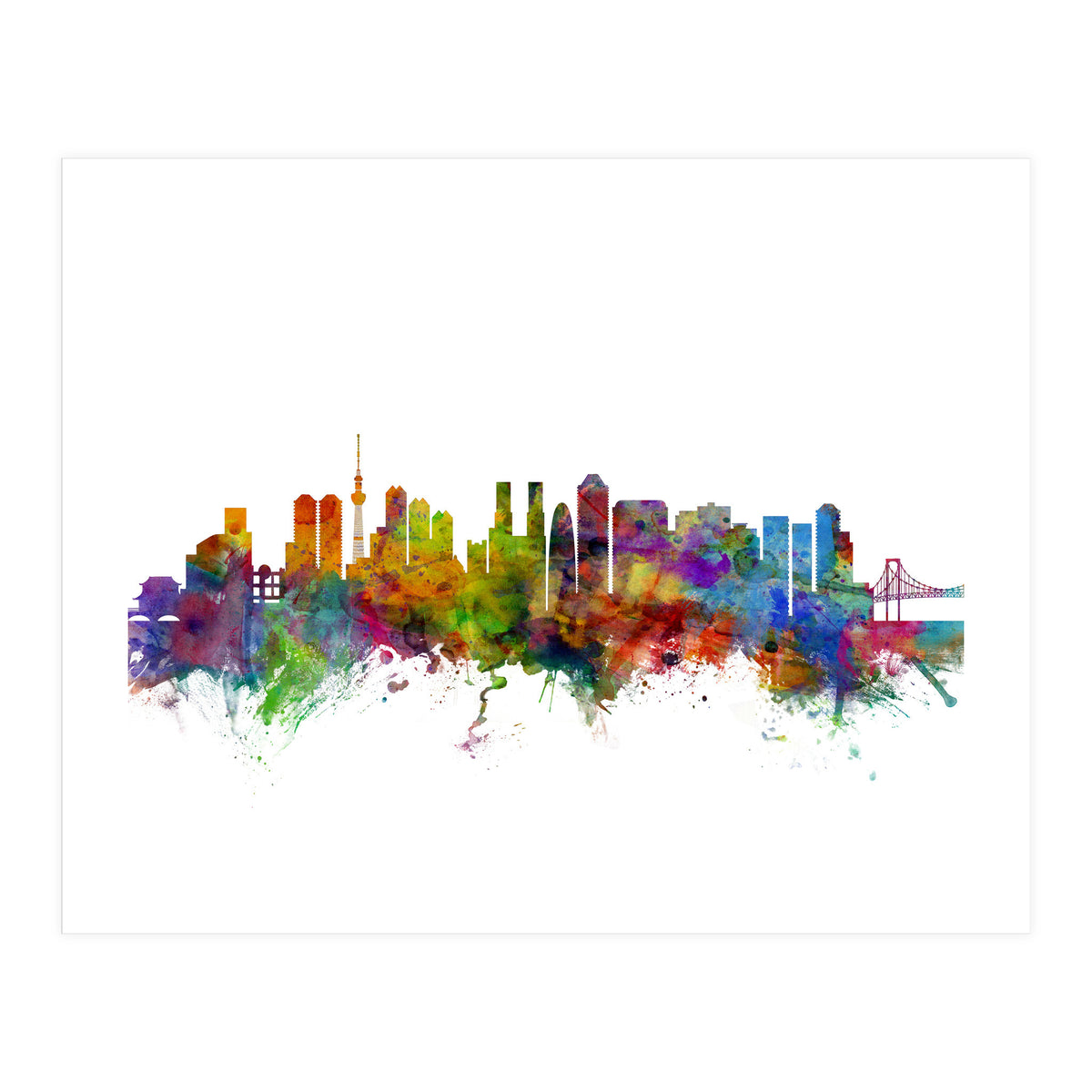 Tokyo Japan Skyline (Print Only)