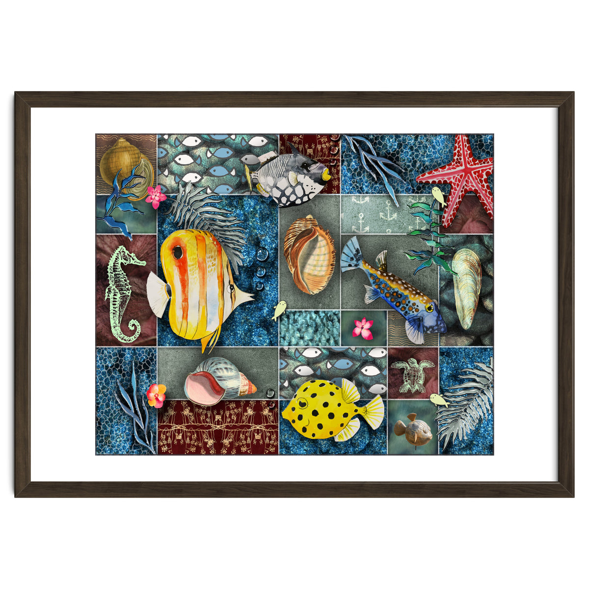 Sea Life Collage