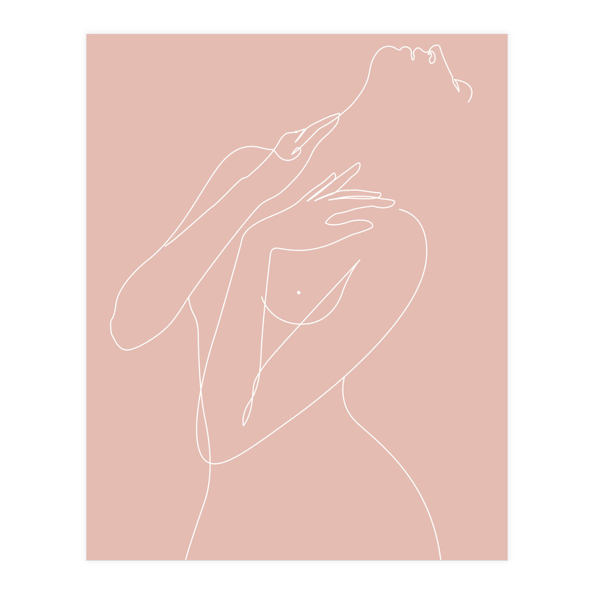 wake woman line-pink (Print Only)