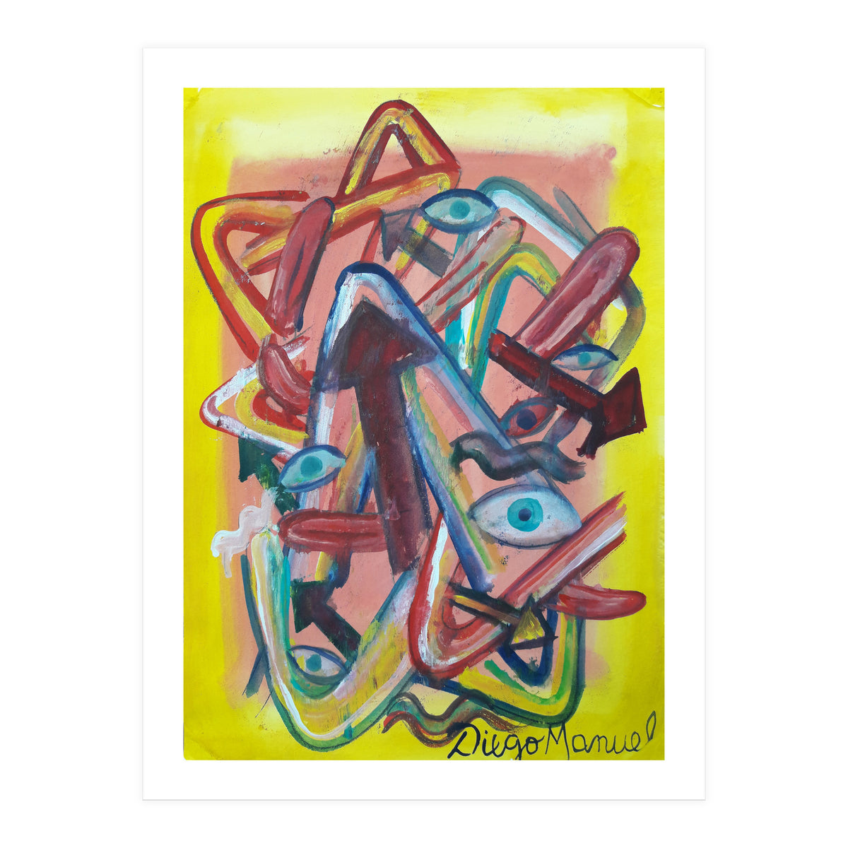 Formas Flechas Ojos Y Lenguas 3 (Print Only)