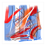 blue and red strokes (Print Only) thumbnail