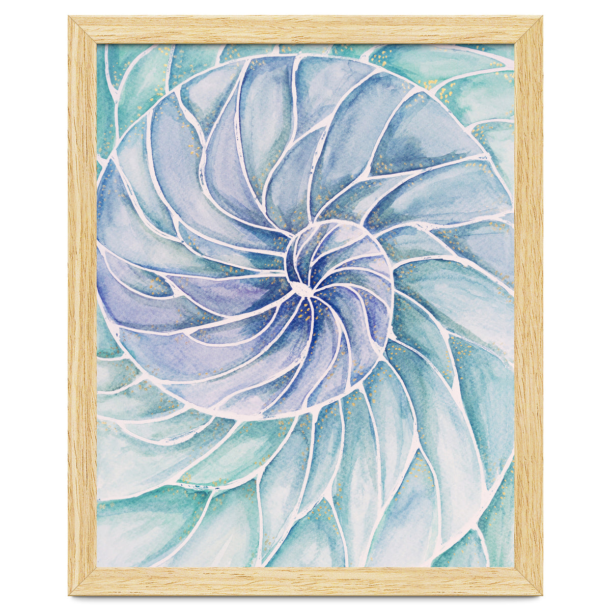 The inside of a shell