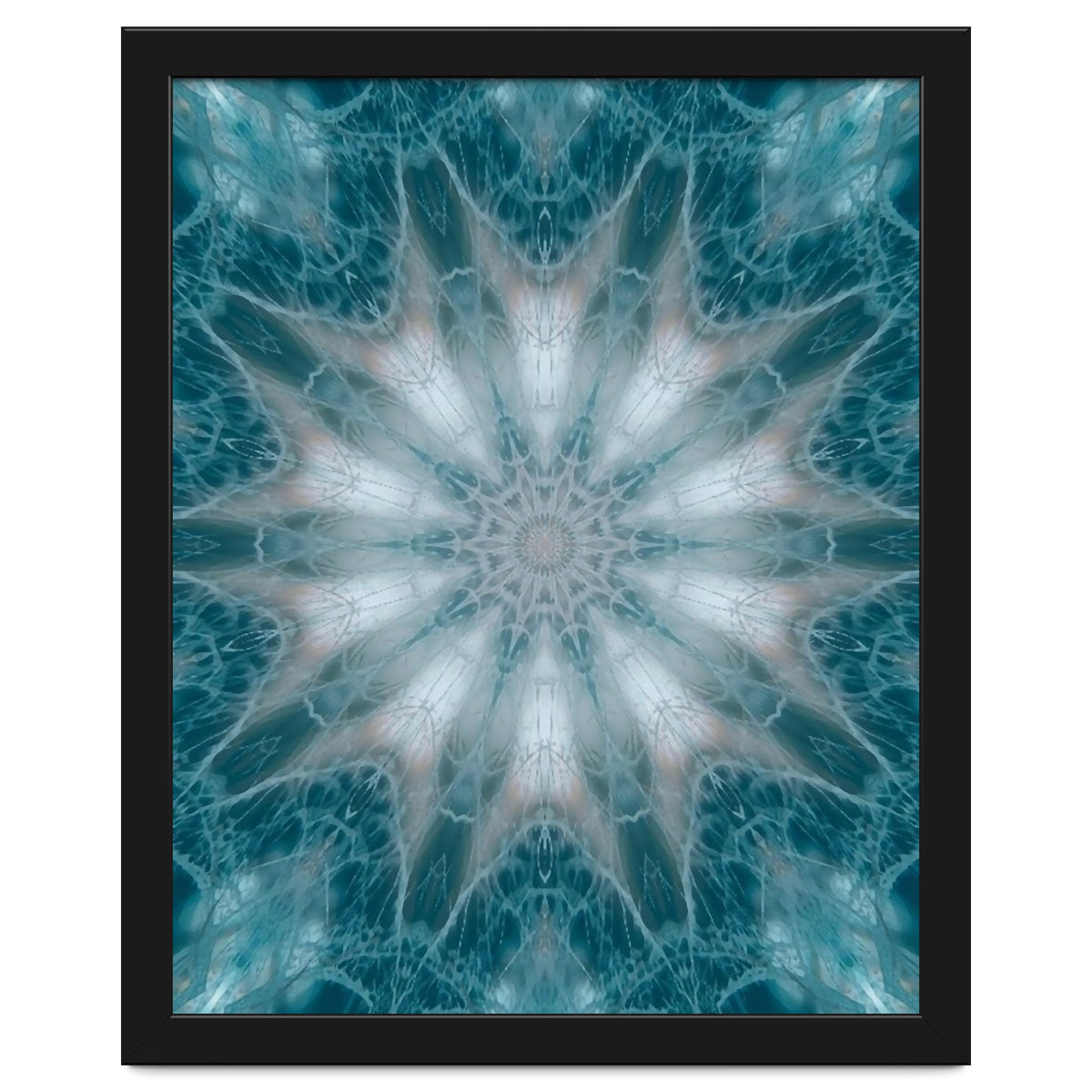 Mandala - Green, White, Rose