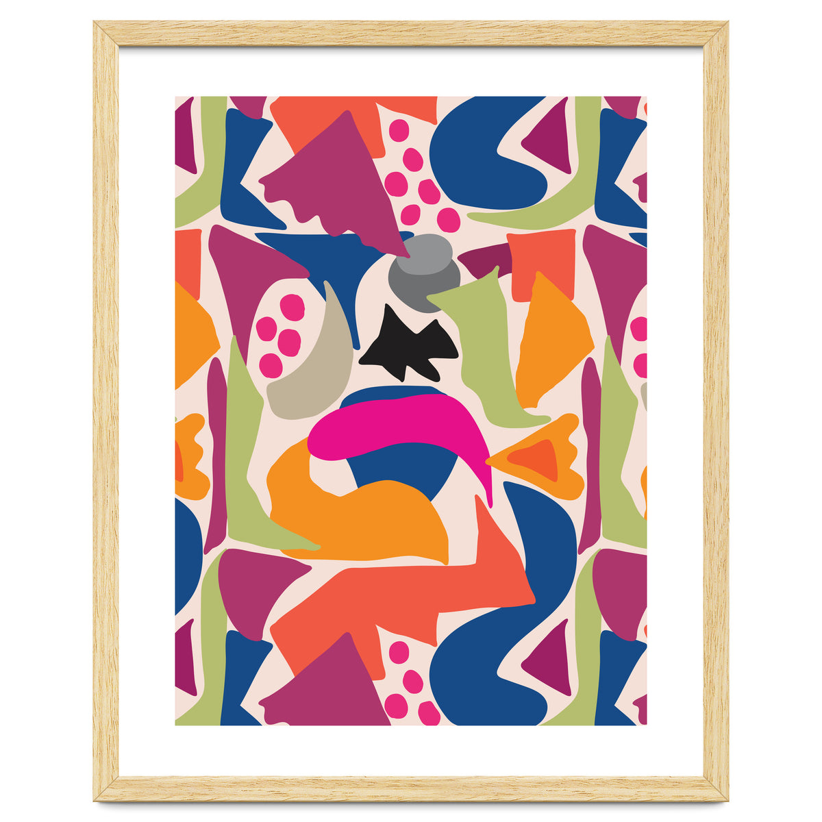 Black Fish Abstract Art