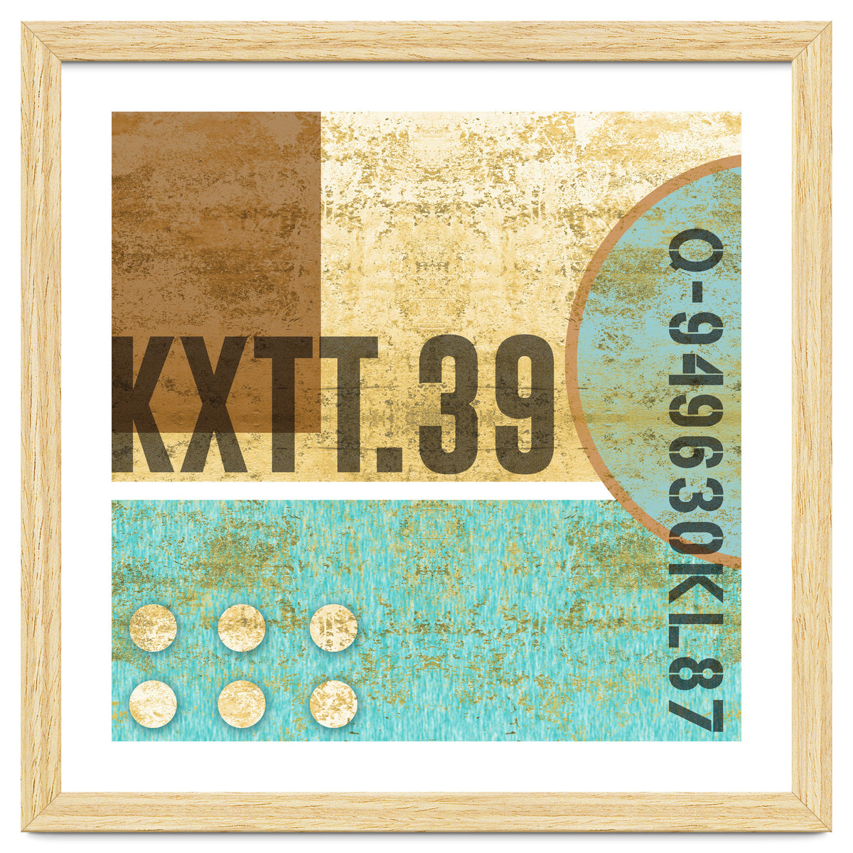 Abstract Industrial Sand And Blue