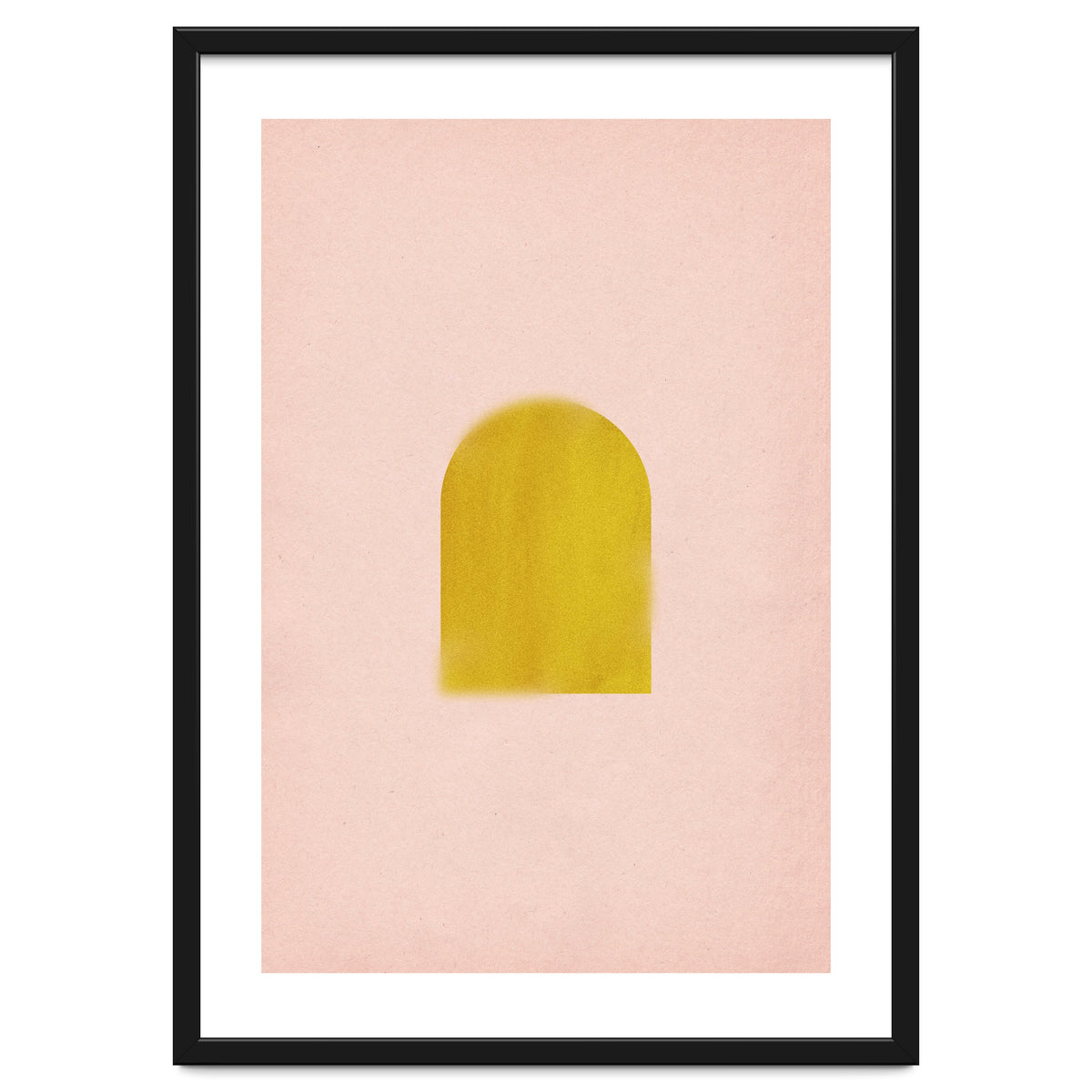 Pink and mustard arch