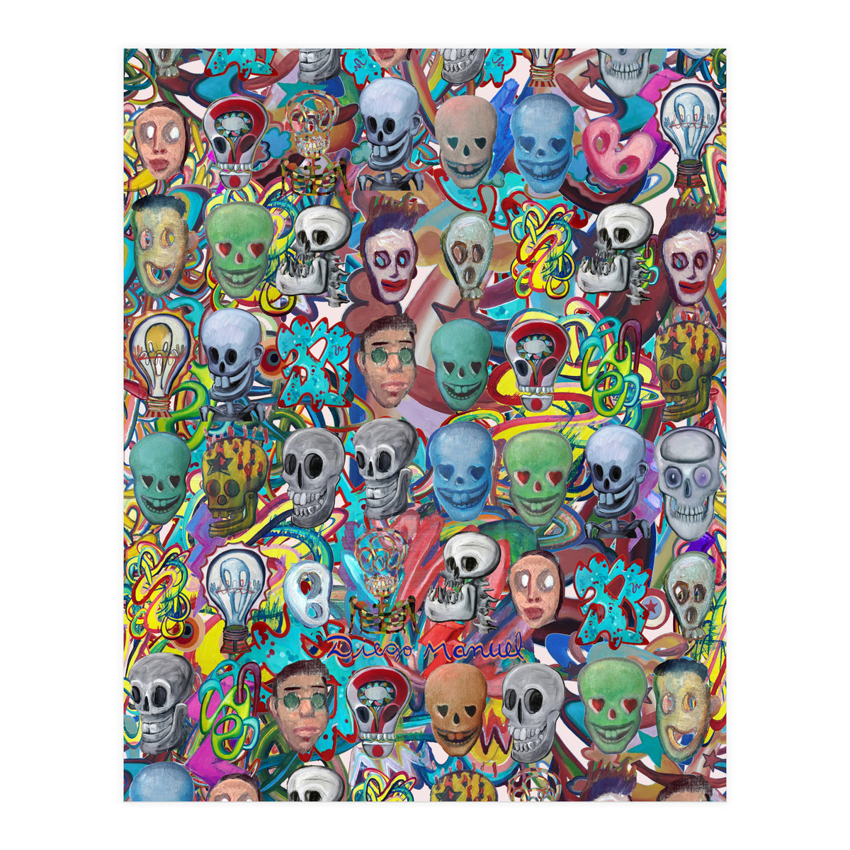 Calaveras Y Graffitis 3 (Print Only)