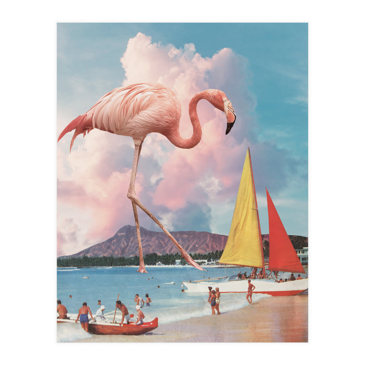 Flamingo Playground (Print Only)