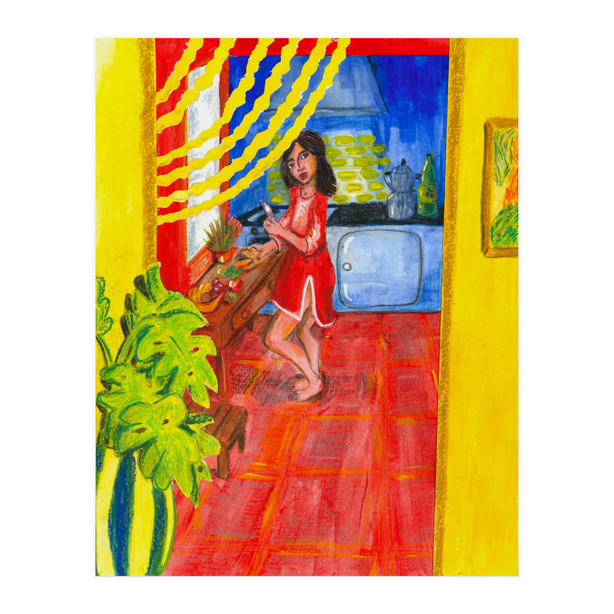 Penelope In The Kitchen (Print Only)
