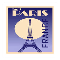 Paris France Travel Poster  (Print Only)