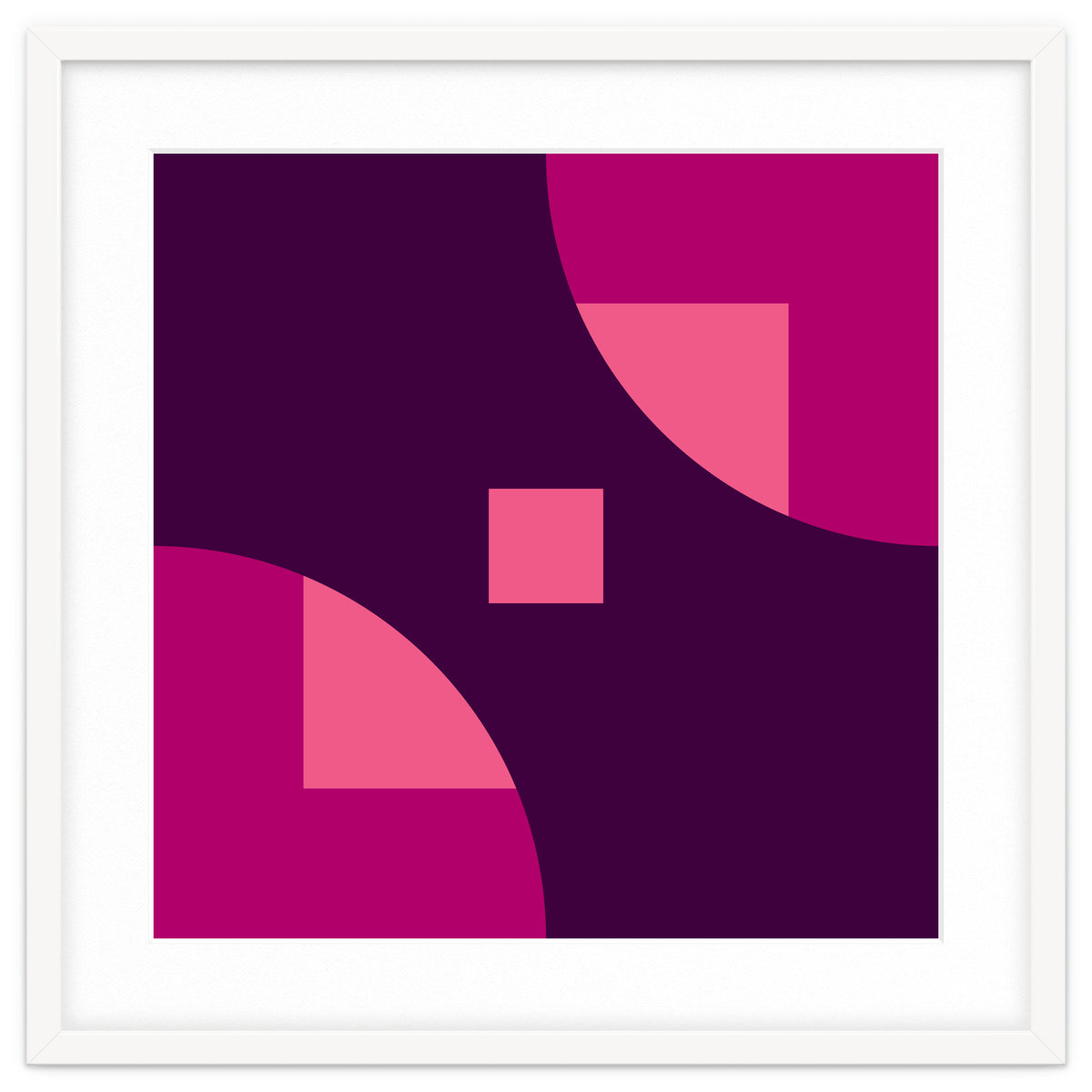 Geometric Shapes No. 1 - purple & pink squares