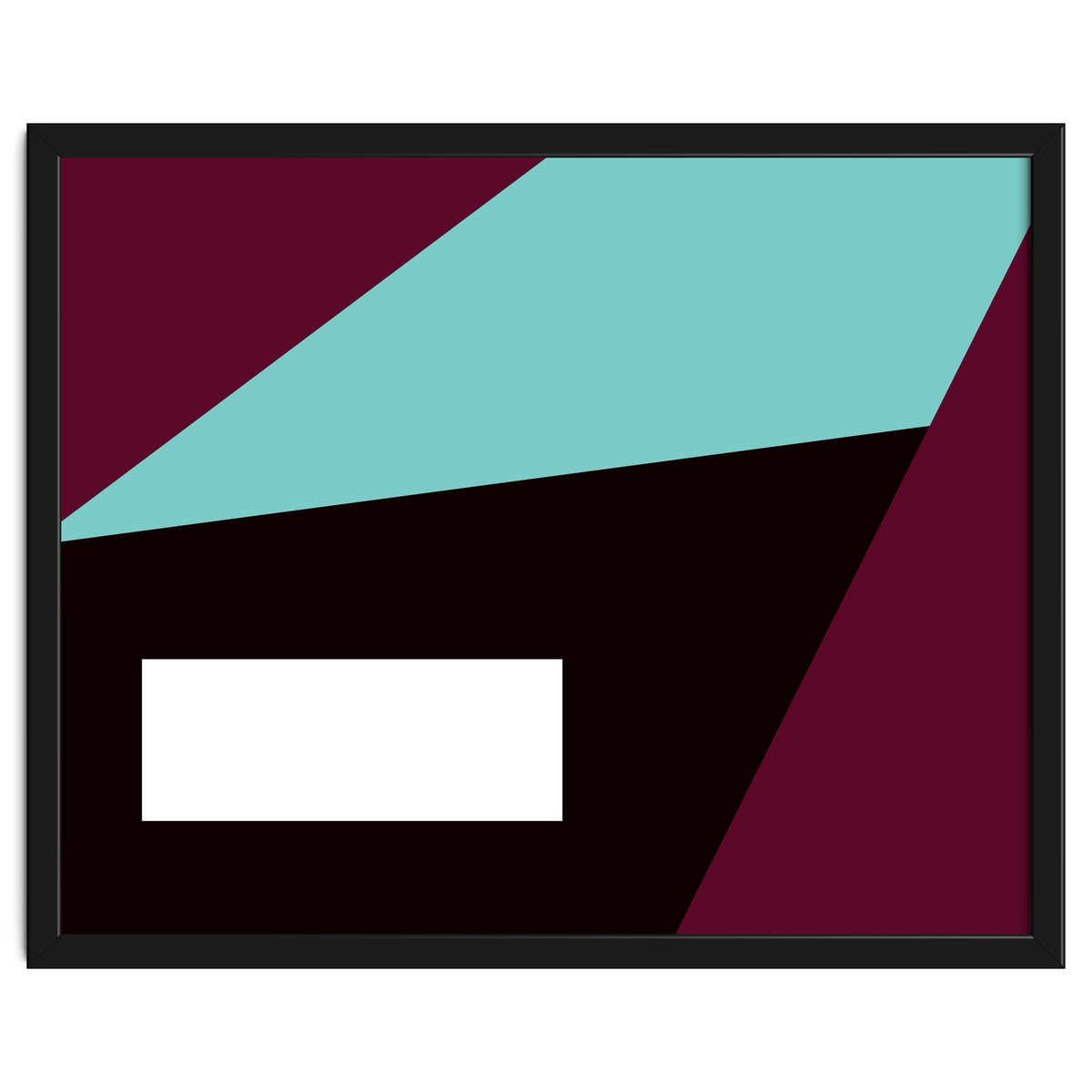 Geometric Shapes No. 84 - purple & turquoise