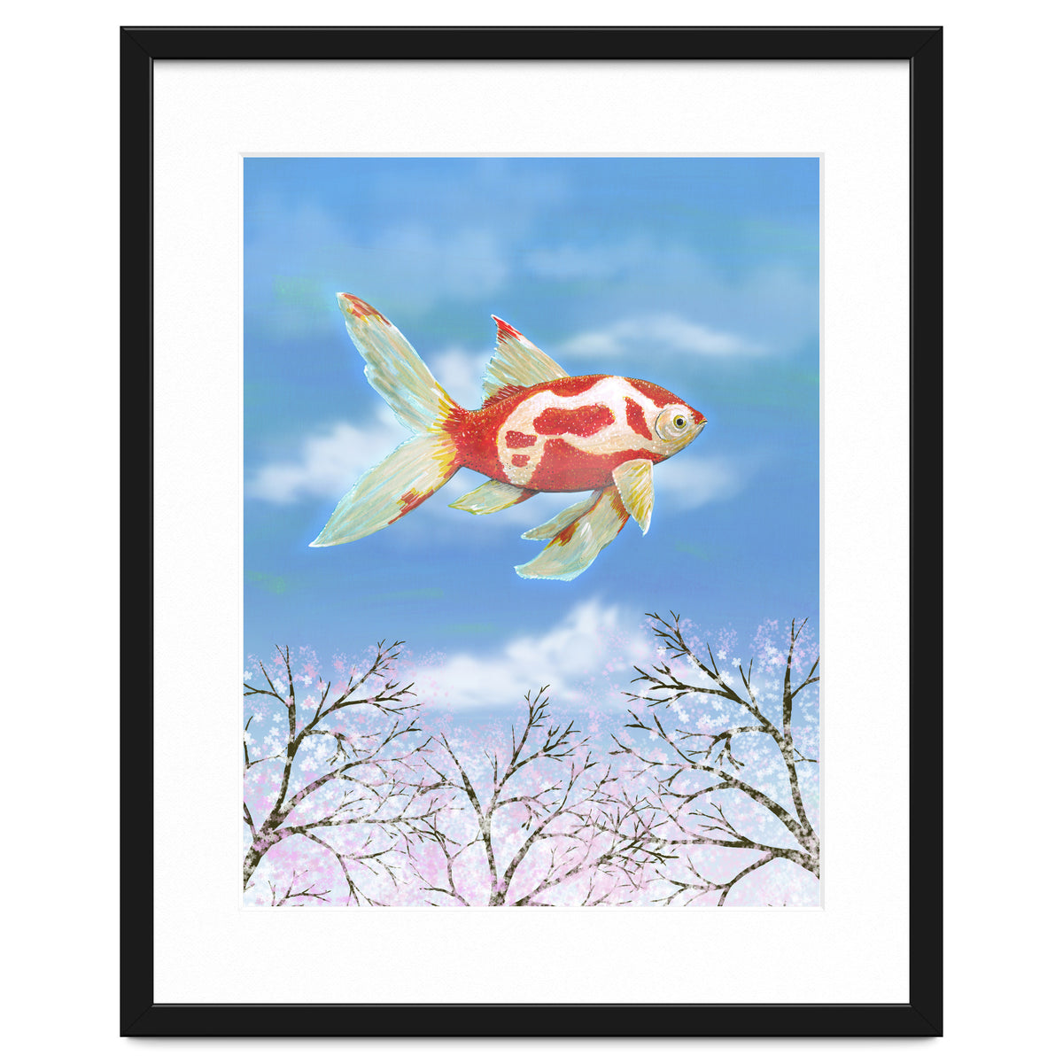 Flying goldfish