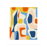 Me & Mine, Abstract Bohemian Pastel Shapes Painting, Eclectic Colorful Graphic Design (Print Only) thumbnail