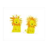 Two Lions  (Print Only) thumbnail
