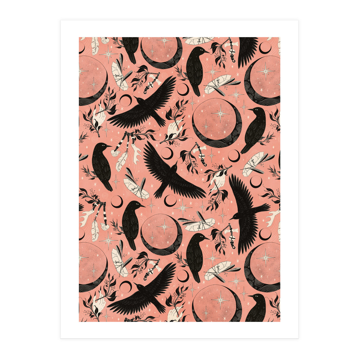 Raven Tarot Pink (Print Only)