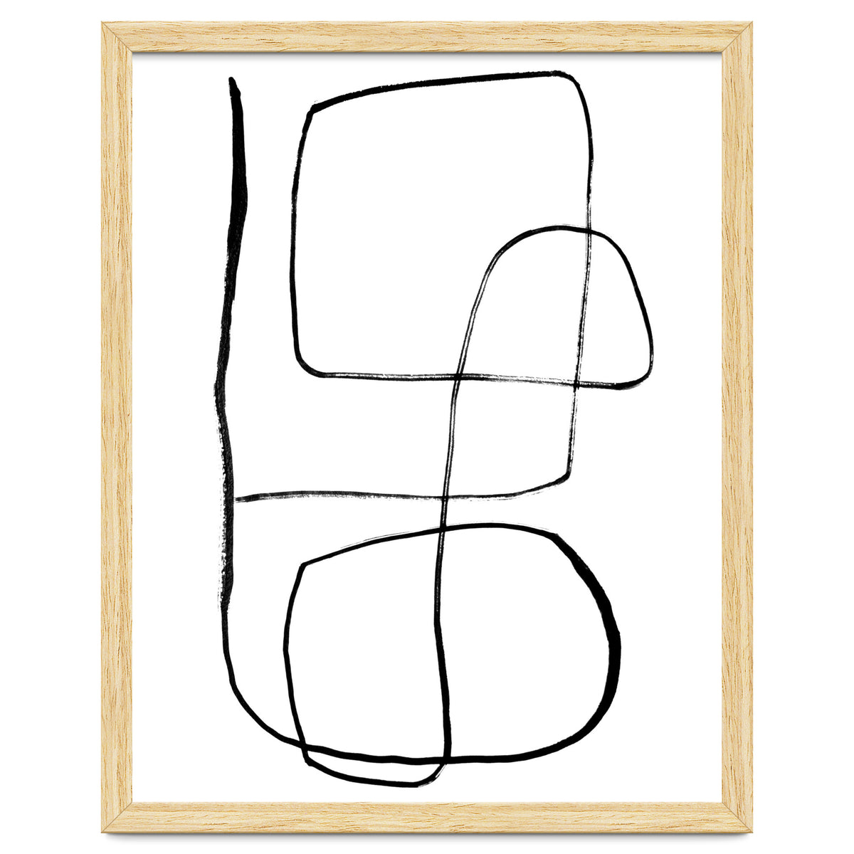 Mid-Century Line Art Print #3