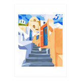 Cat in Greece, Architecture Tropical Exotic Travel (Print Only) thumbnail