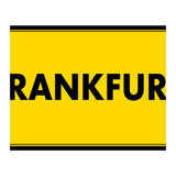 Let`s go to Frankfurt, Germany! Yellow road sign (Print Only) thumbnail