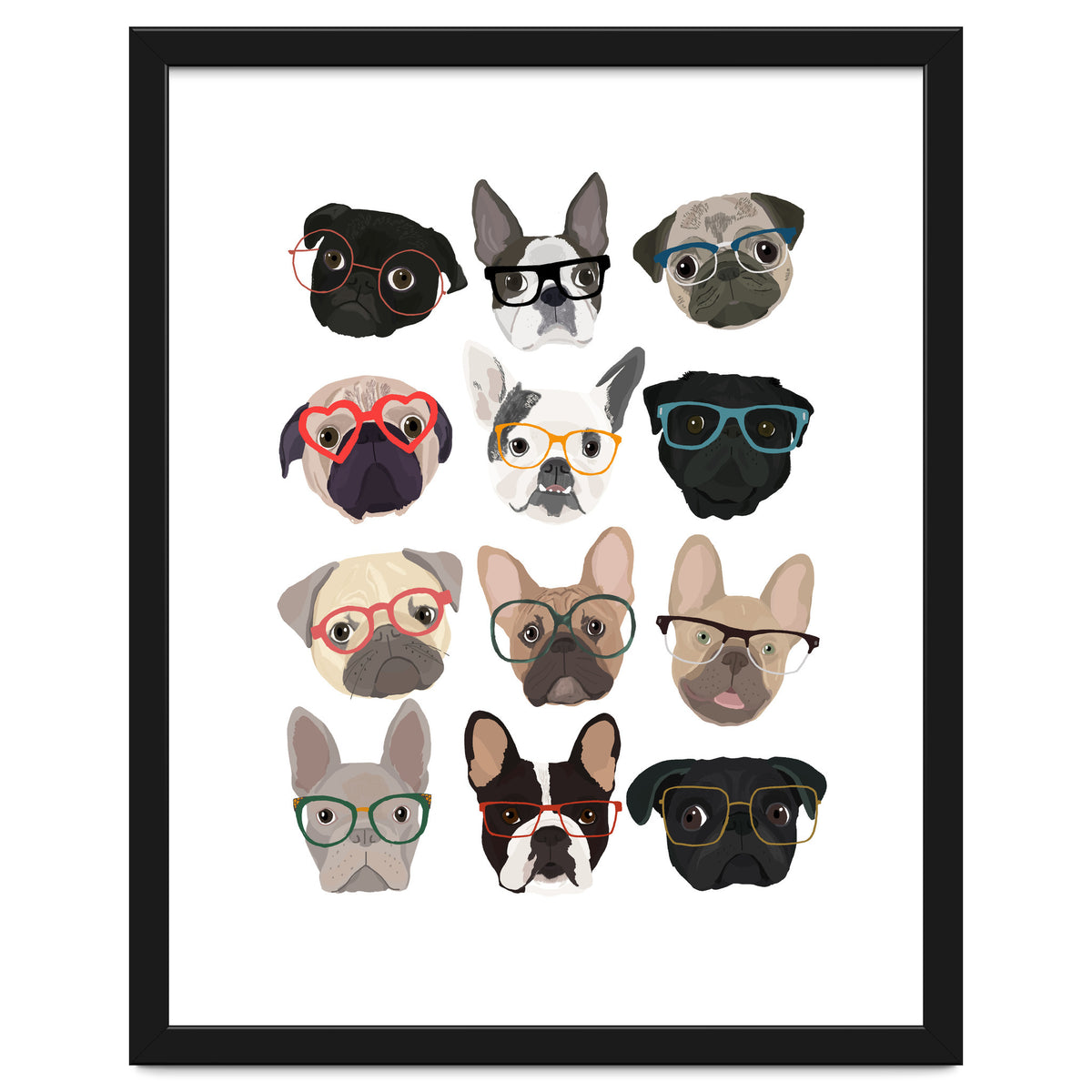 Pugs in Glasses