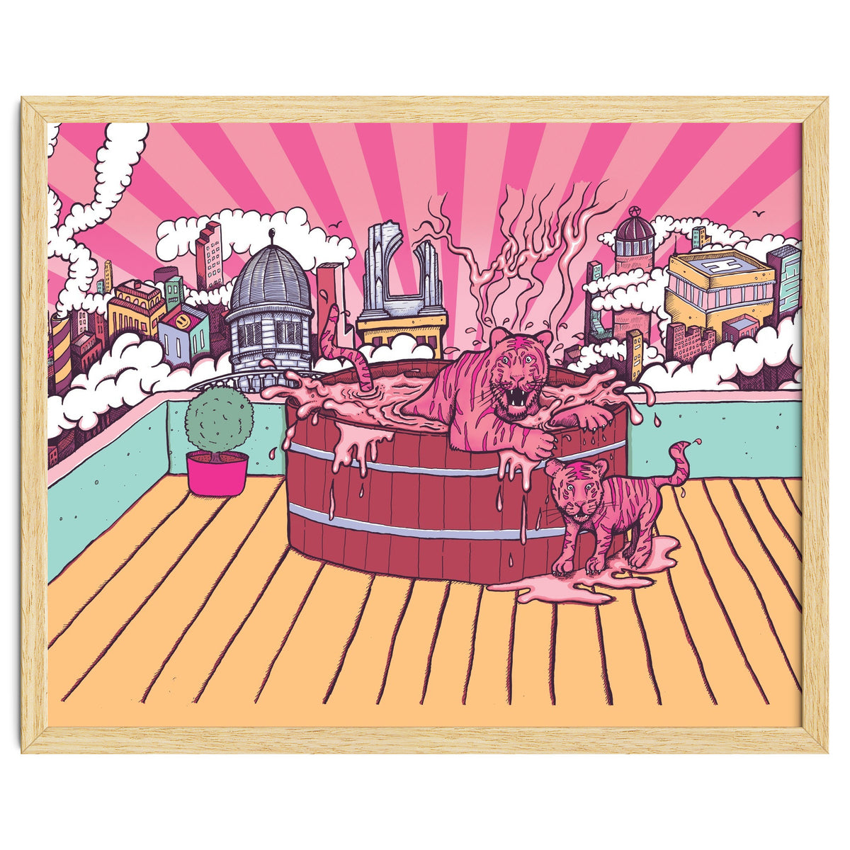 Strawberry Tigers Rooftop Jacuzzis Abbeydale Brewery x Lewy  12.4% ABV Strawberry, Chocolate, Smoked, Cherry Wood-chipped, Imperial Dessert Stout.