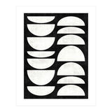 Mid-Century Modern Pattern No.8 - Black and White Concrete (Print Only) thumbnail