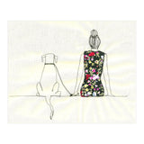 Girl And Dog Print (Print Only) thumbnail