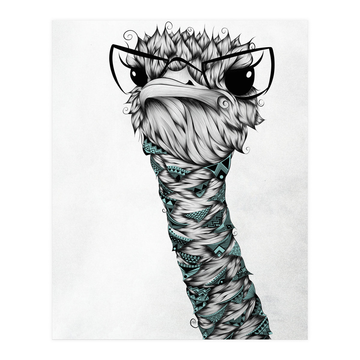 Poetic Ostrich (Print Only)