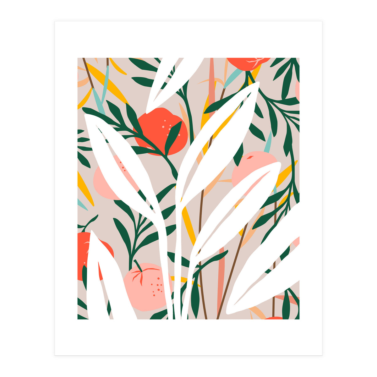 Abstract Plant Blush (Print Only)