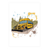 Abandoned school bus sketch (Print Only) thumbnail
