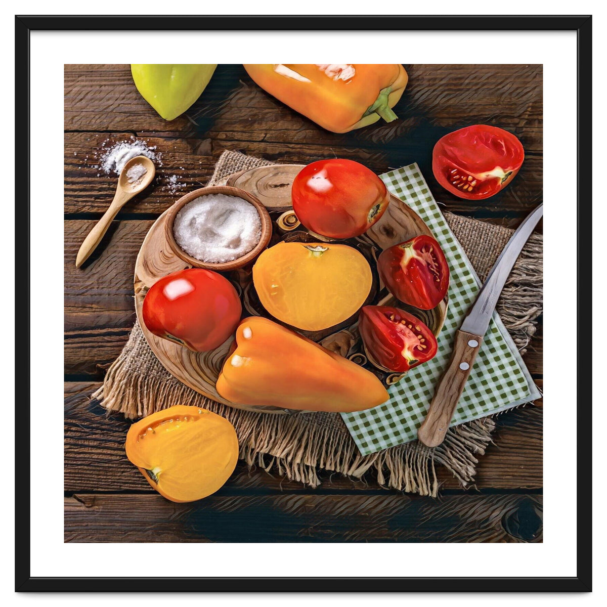 Bell peppers and tomatoes