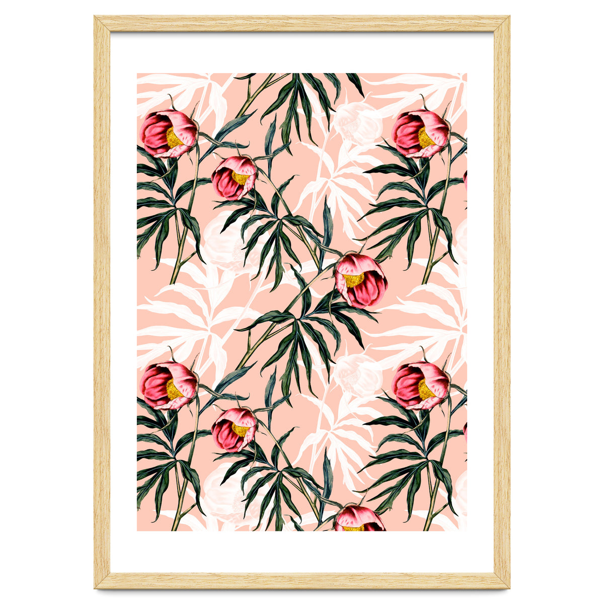 Flowery blooming pink