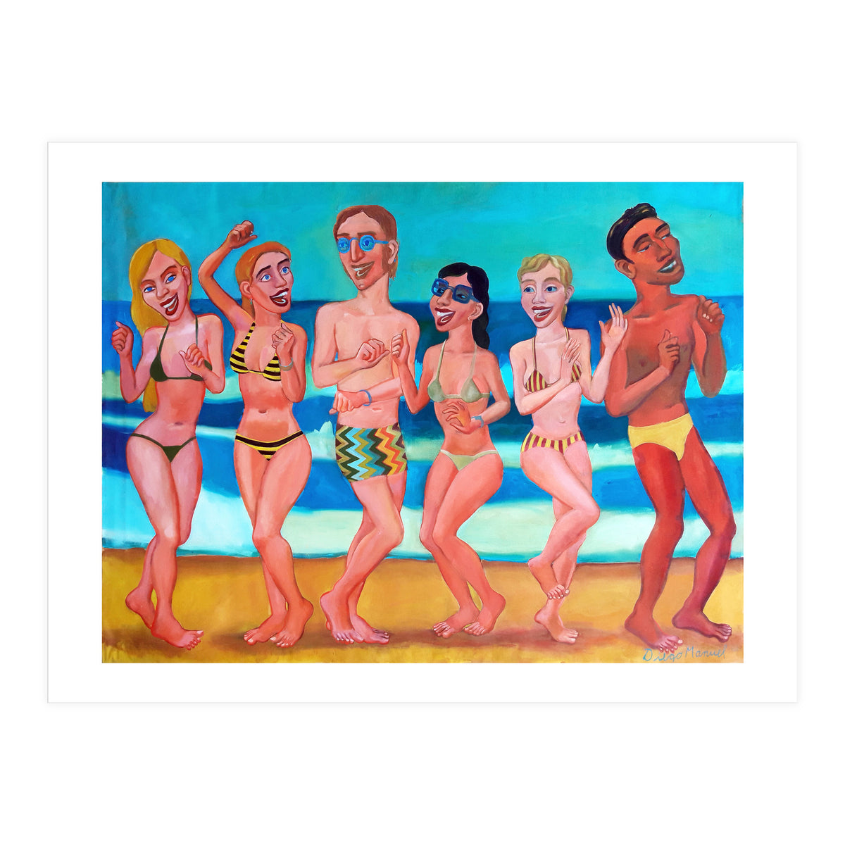 Fiesta En La Playa 6 (Print Only)