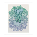 Emerald Elephant in the Lilac Evening (Print Only) thumbnail
